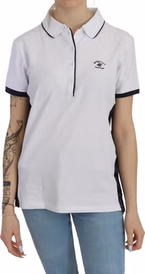 Cotton White Collared Short Sleeve Top