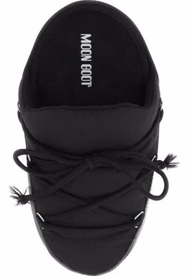 Black Nylon Mules