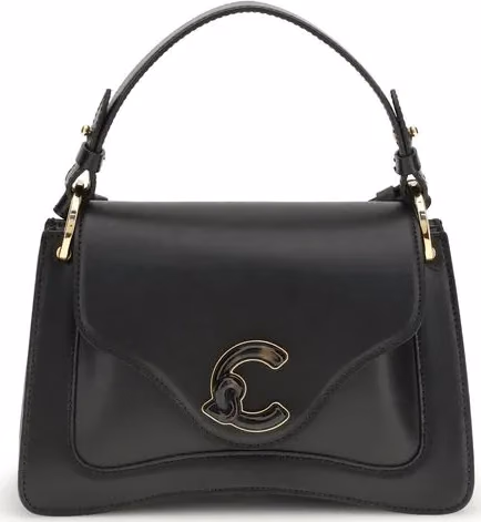 Coccinelle Black Calf Leather Bos Taurus Shoulder Bag