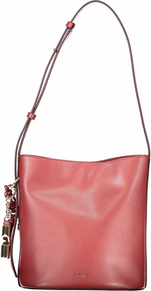Furla Rosso Leather Woman Bucket Bag