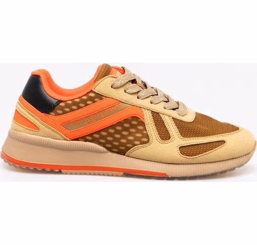 Scotch & Soda Beige Leather Sneakers