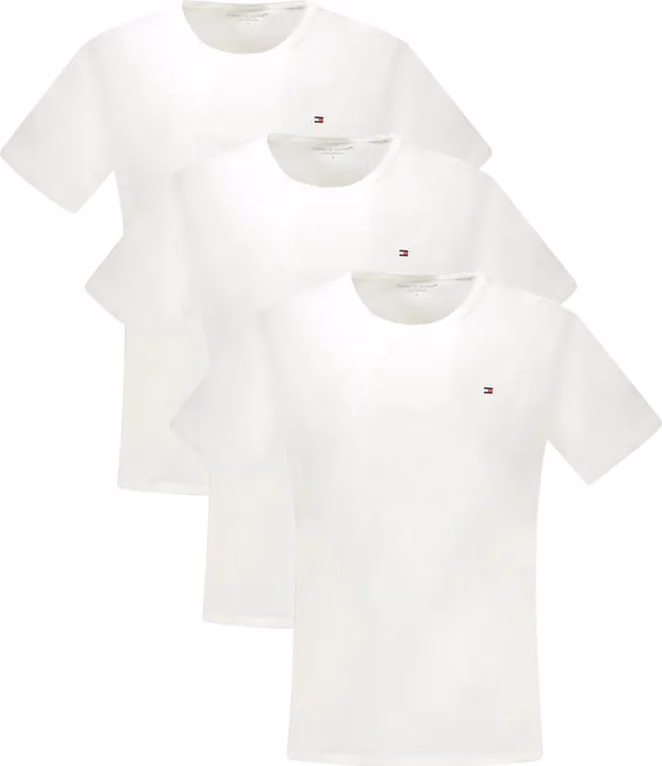 Tommy Hilfiger Bianco Cotton Men T-Shirt
