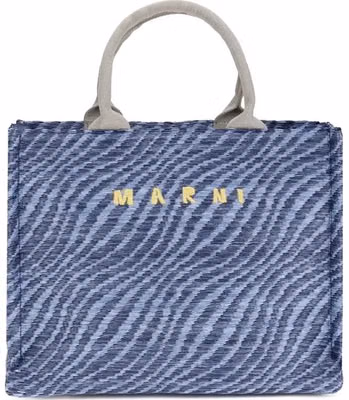 Blue Nylon Shoulder Bag