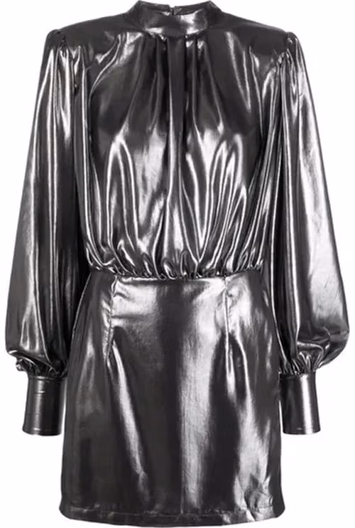 BLANCA VITA Silver Polyester Cocktail Dress