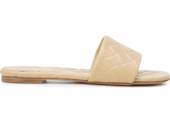 Bottega Veneta Beige Lamb Leather Sandals