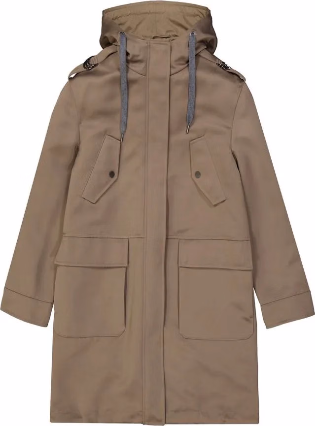 Brunello Cucinelli Brown Polyester Parka