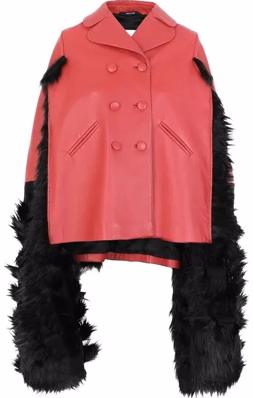 Maison Margiela Multicolor Leather Coat