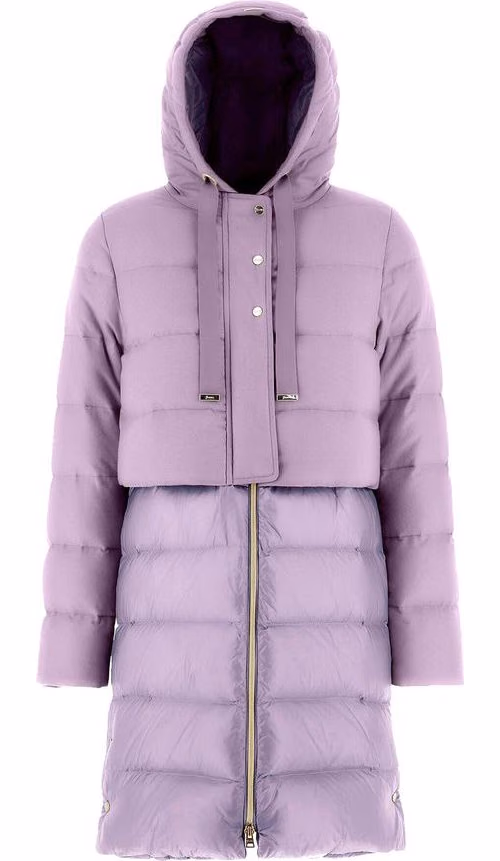 Herno Purple Cashmere Coat