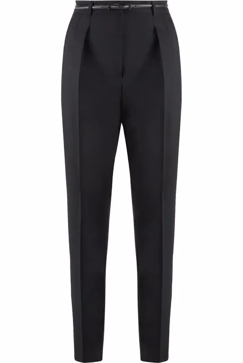 Max Mara Black Elastane Dress Pants