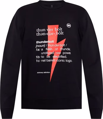 Black Cotton Sweatshirt
