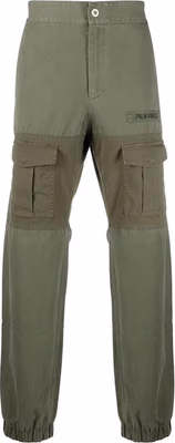 Bicolor Cotton Cargo Pants