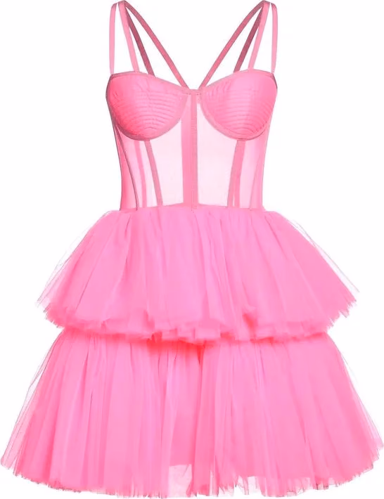 19:13 DRESSCODE Multicolor Cotton Cocktail Dress