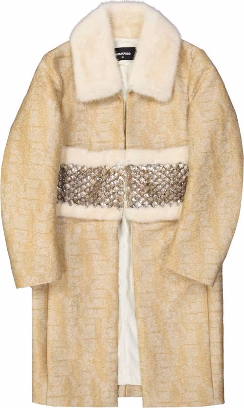 Dsquared² Beige Polyamide Coat