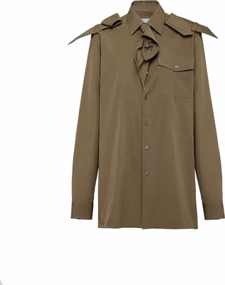 Bicolor Cotton Dress Shirt