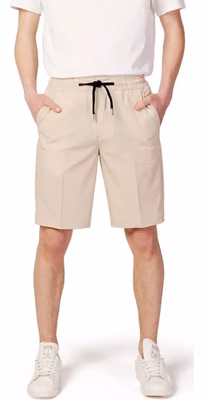 Beige Nylon Shorts