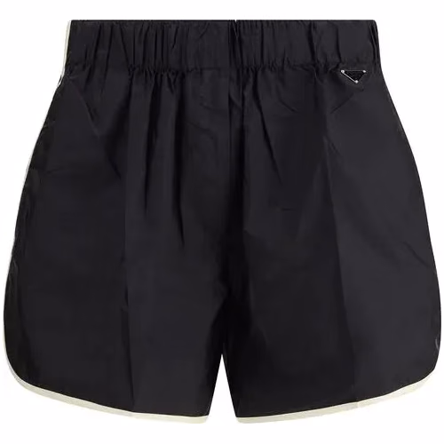 Prada Black Recycled Polyamide Bermuda Shorts
