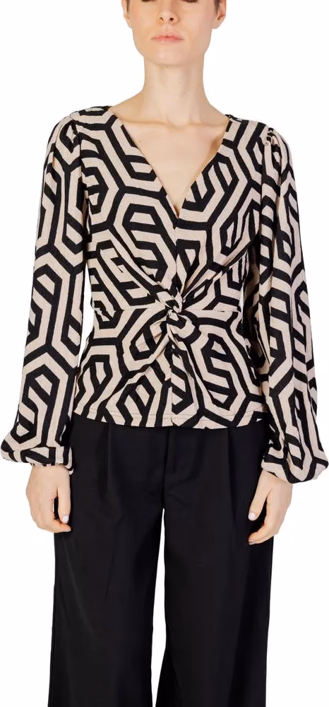 Jacqueline De Yong Beige Polyester Blouse