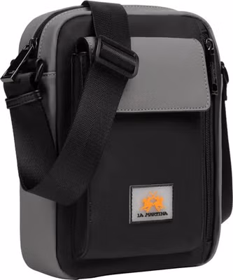 Black Polyethylene Crossbody Bag