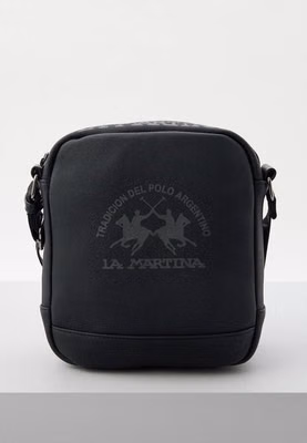 Black Polyethylene Crossbody Bag