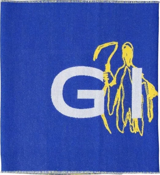 Givenchy Blue Silk Foulard