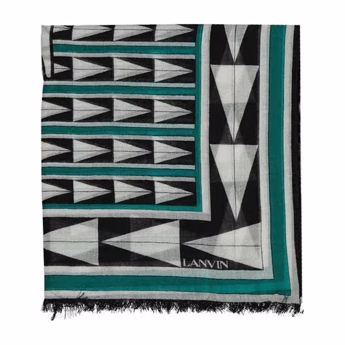 Lanvin Bicolor Wool Foulard
