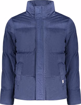 Blue Polyester Men's Jacket