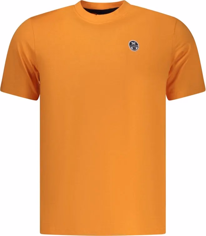 North Sails Arancione Cotton Mens T-Shirt