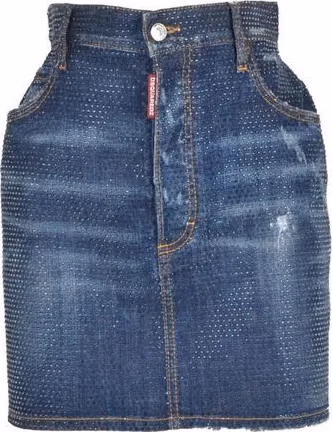 Dsquared² Blue Denim Skirt