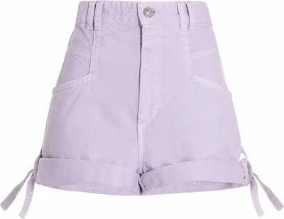 Purple Cotton Shorts