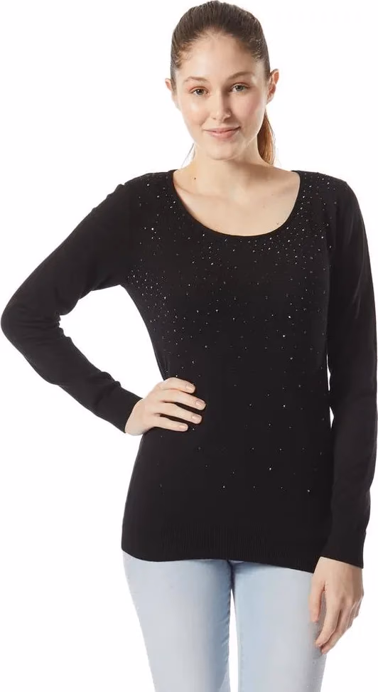 Gas Black Cashmere Sweater