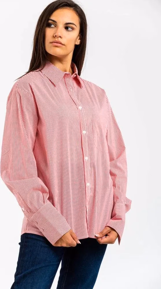 Gas Red Cotton Shirt
