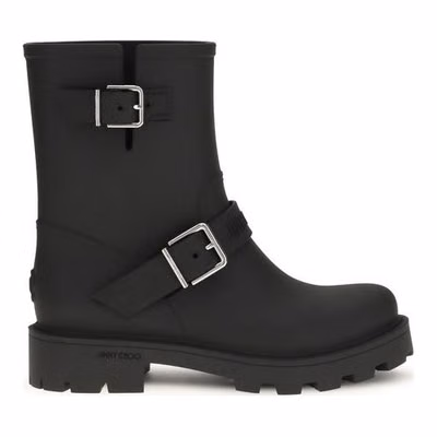 Black Polyurethane Rain Boots