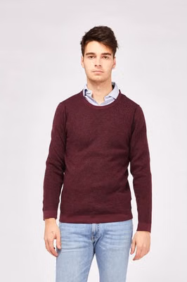Bordeaux Wool Sweatshirt