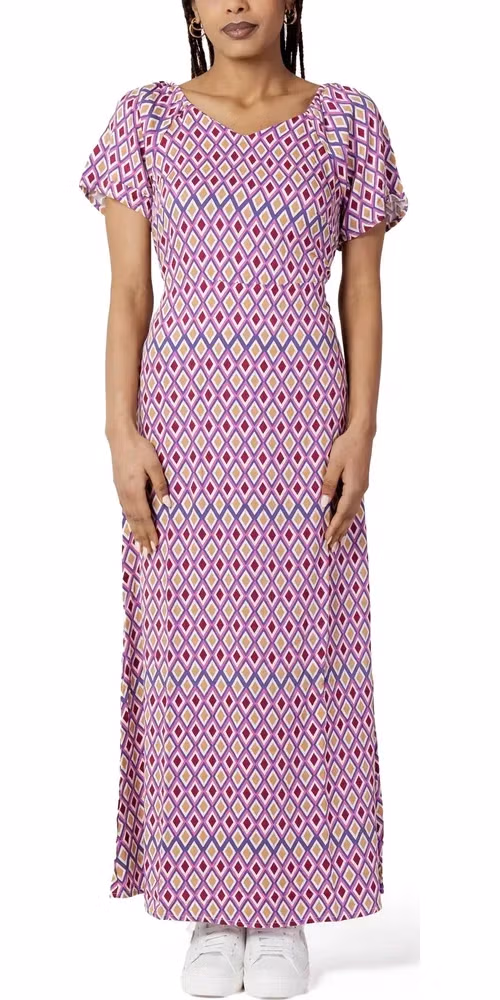 Only Purple Viscose Casual Dress