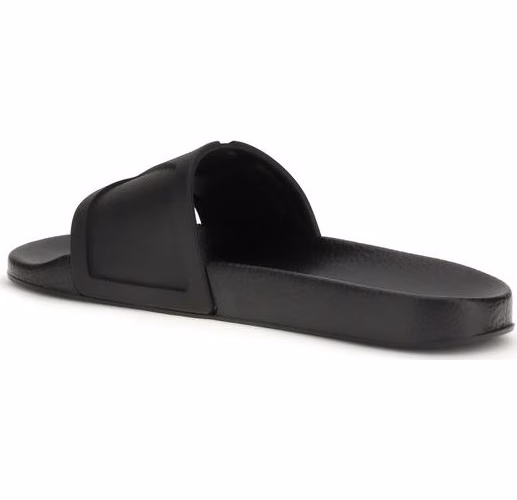 Valentino Garavani Black Rubber Sandals
