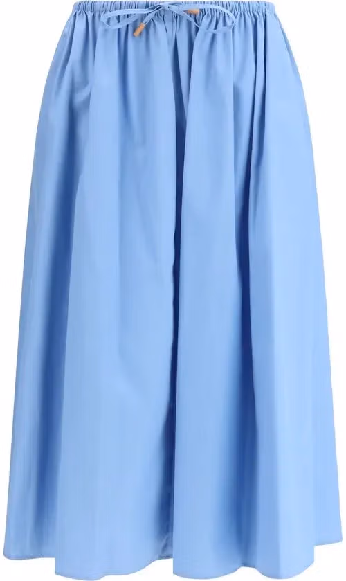 Marni Blue Cotton Midi Skirt