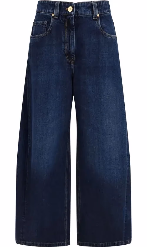 Brunello Cucinelli Blue Cotton Jeans Denim