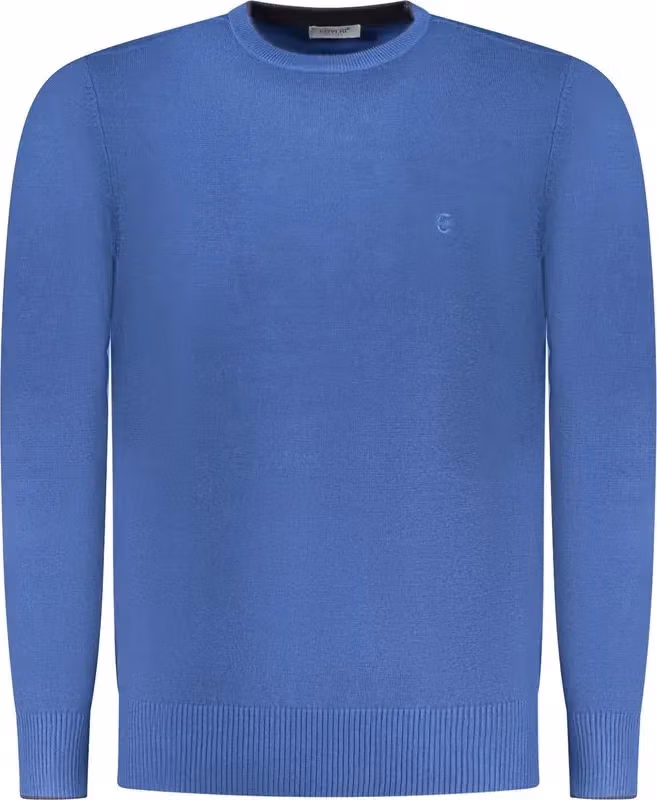 Coveri Moving Blue Viscose Men's Sweater