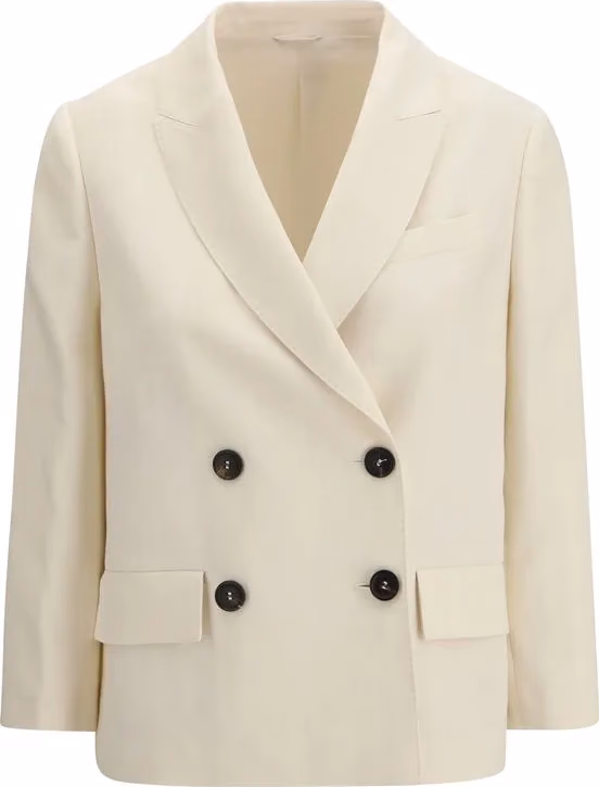 Brunello Cucinelli Beige Viscose Jacket
