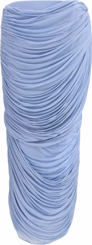Magda Butrym Blue Copper Midi Skirt