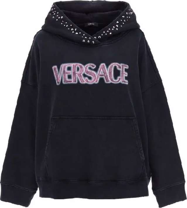 Versace Black Cotton Sweatshirt