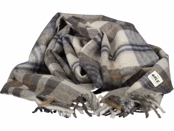 Rifle Grigio Polyester Men Scarf