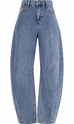 Blue Cotton Relaxed Fit Jeans
