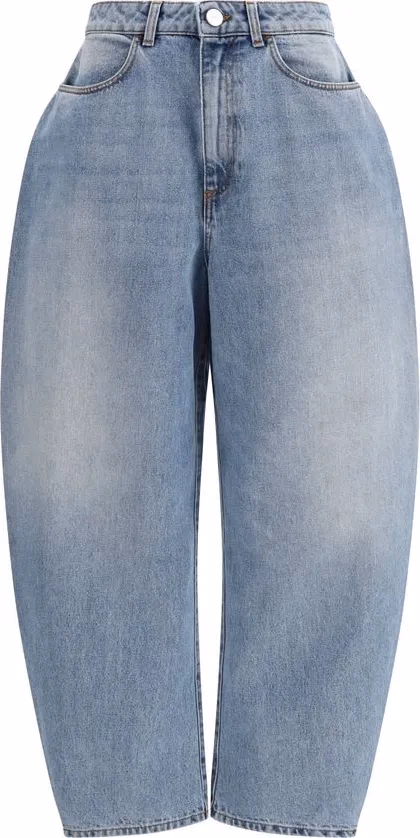Rohe Blue Cotton Straight-Leg Jeans