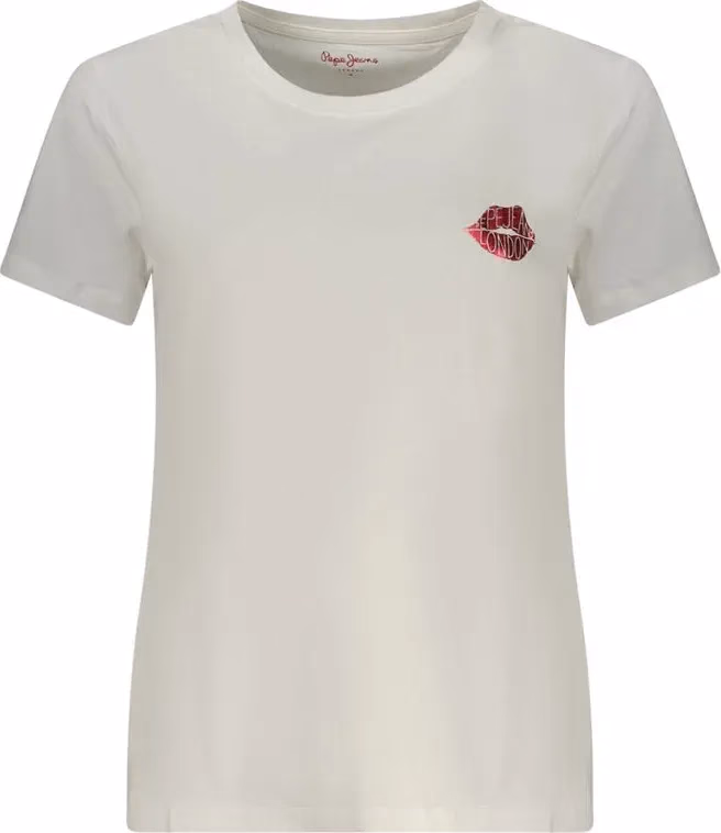 Pepe Jeans White Cotton Women T-Shirt