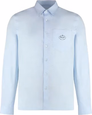 Blue Cotton Dress Shirt