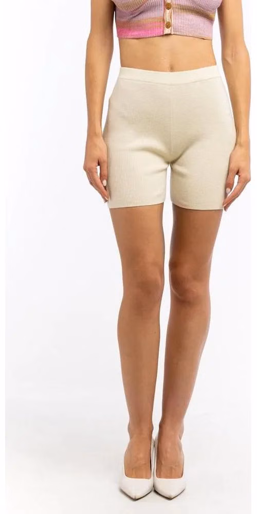 Patrizia Pepe Beige Nylon Leggings