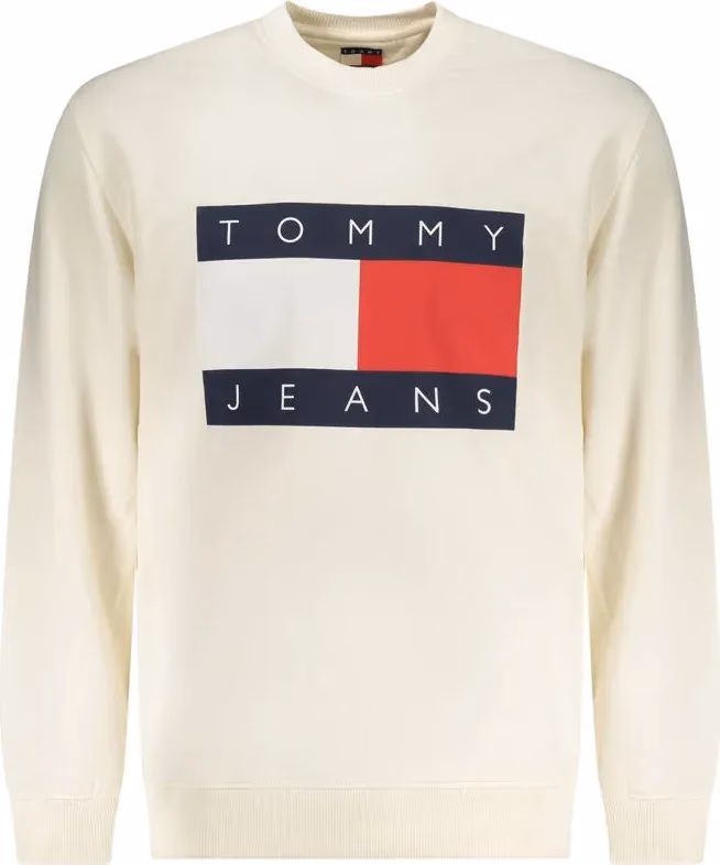 Tommy Hilfiger White Cotton Men Sweatshirt