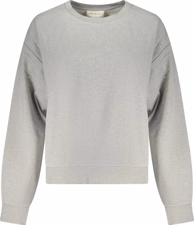 Calvin Klein Grigio Cotton Women Sweatshirt