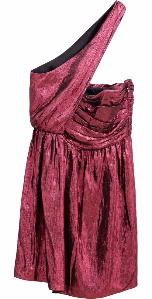 Saint Laurent Fuchsia Viscose Short Dress